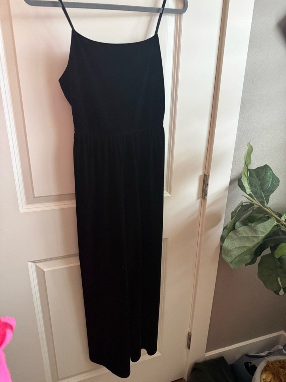 Urban Outfitters Black Spaghetti-Strap Maxi Dress